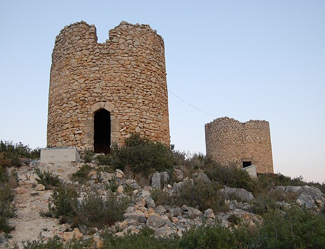The village of Pedrequer in the northern costa blanca