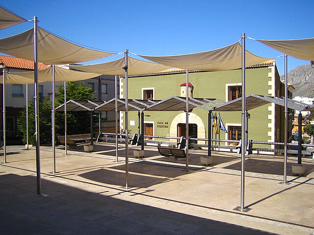 The city of Ondara in the Northern Costa Blanca