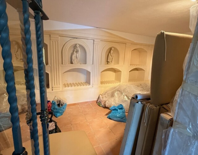 Wine room in lower level