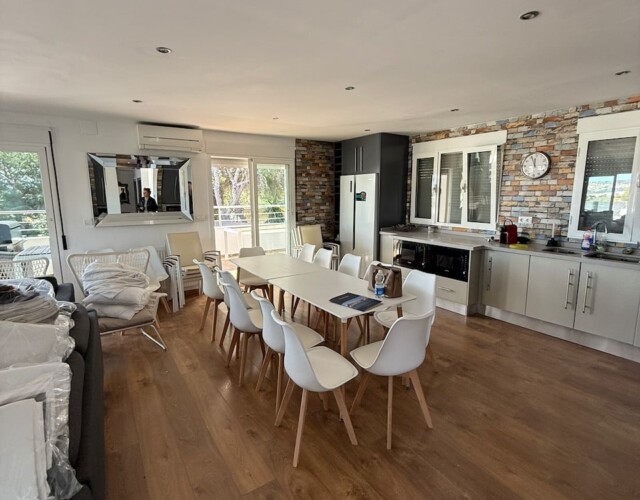 Kitchen and dining area on main level