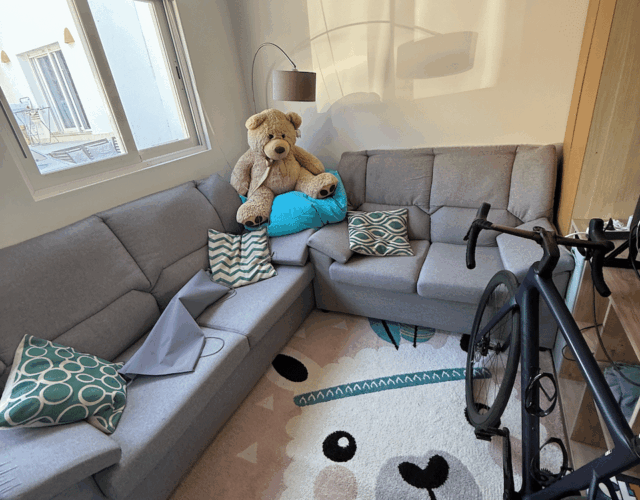 Living room in casita