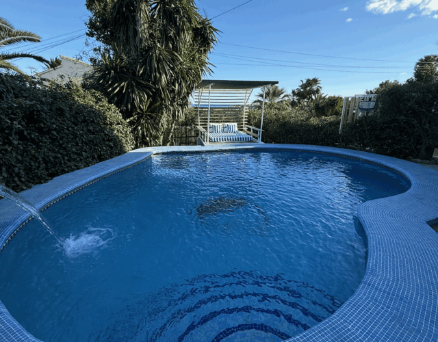 Heart shaped pool.