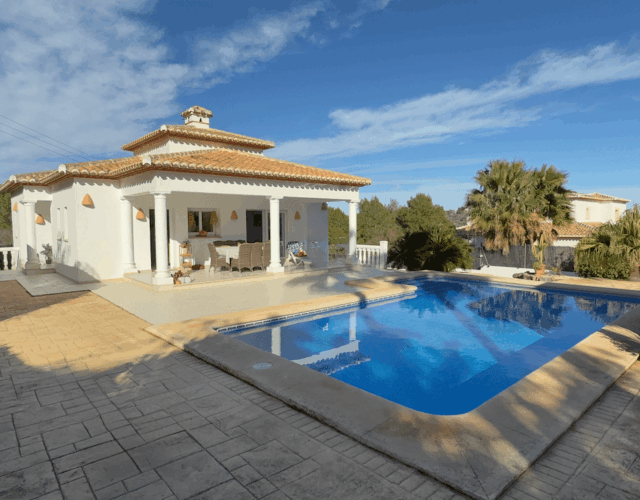 Front of house with pool
